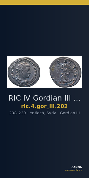 RIC IV Gordian III 202 — CANOA