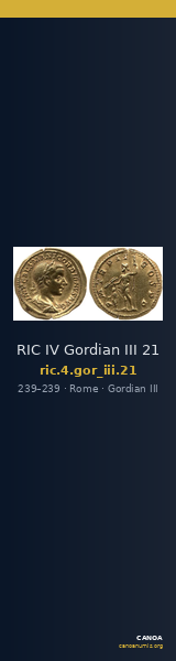 RIC IV Gordian III 21 — CANOA