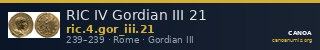 RIC IV Gordian III 21 — CANOA