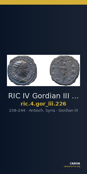 RIC IV Gordian III 226 — CANOA