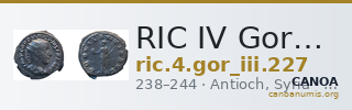 RIC IV Gordian III 227 — CANOA