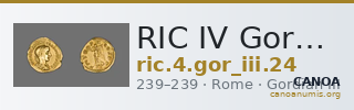 RIC IV Gordian III 24 — CANOA