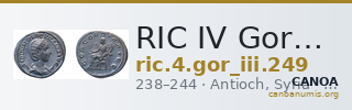 RIC IV Gordian III 249 — CANOA