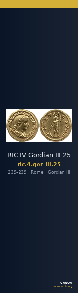 RIC IV Gordian III 25 — CANOA