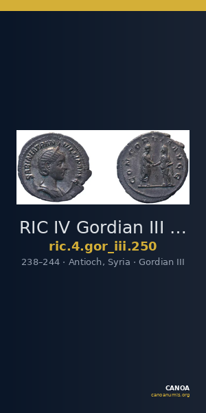 RIC IV Gordian III 250 — CANOA