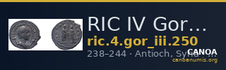 RIC IV Gordian III 250 — CANOA