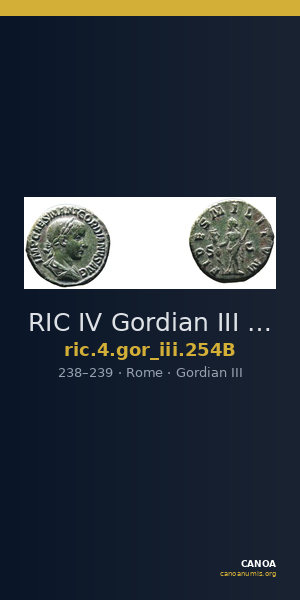 RIC IV Gordian III 254B — CANOA