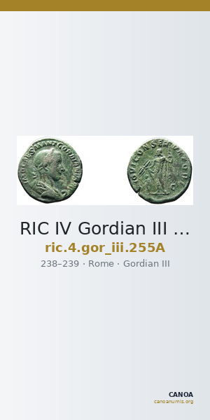 RIC IV Gordian III 255A — CANOA