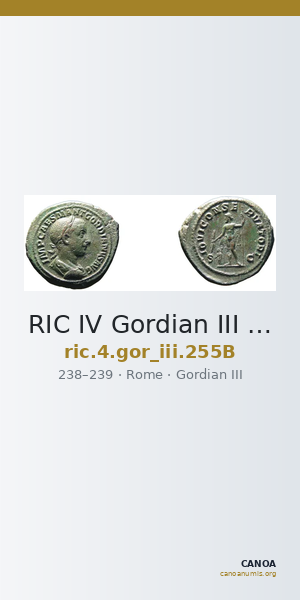 RIC IV Gordian III 255B — CANOA