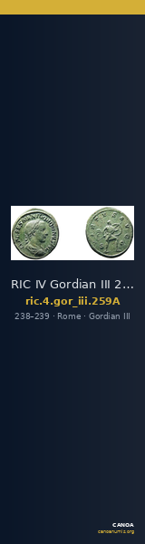 RIC IV Gordian III 259A — CANOA