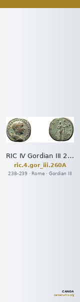RIC IV Gordian III 260A — CANOA