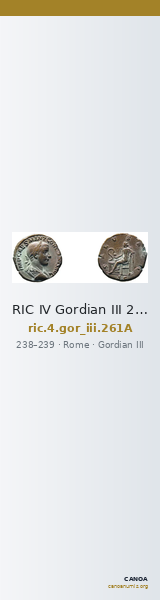 RIC IV Gordian III 261A — CANOA
