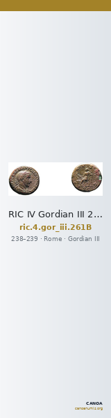RIC IV Gordian III 261B — CANOA