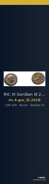 RIC IV Gordian III 261B — CANOA