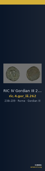 RIC IV Gordian III 262 — CANOA
