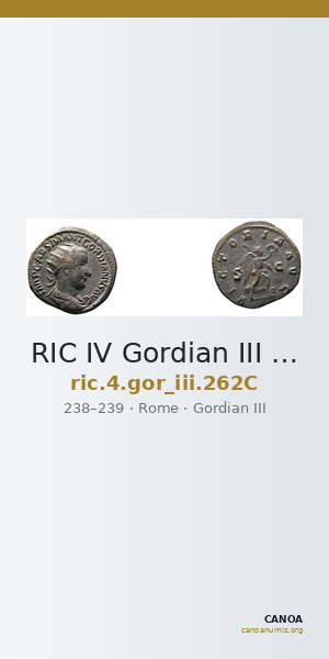 RIC IV Gordian III 262C — CANOA