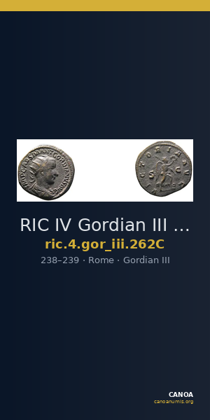 RIC IV Gordian III 262C — CANOA