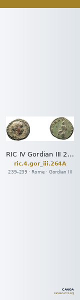 RIC IV Gordian III 264A — CANOA