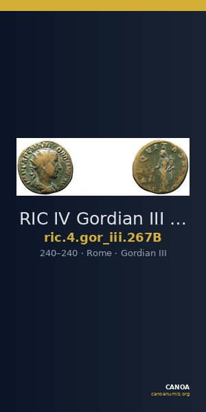 RIC IV Gordian III 267B — CANOA