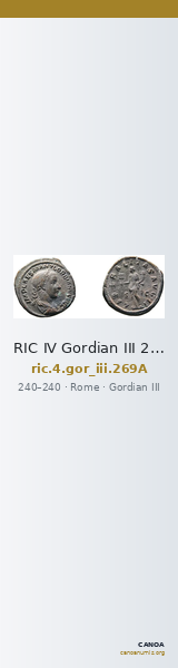 RIC IV Gordian III 269A — CANOA