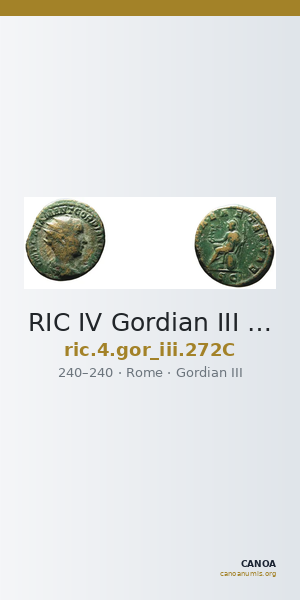 RIC IV Gordian III 272C — CANOA