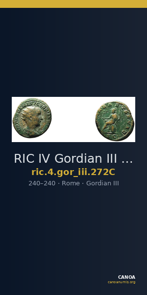 RIC IV Gordian III 272C — CANOA