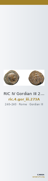 RIC IV Gordian III 273A — CANOA