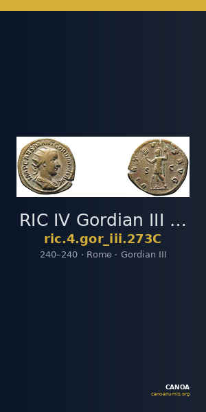 RIC IV Gordian III 273C — CANOA