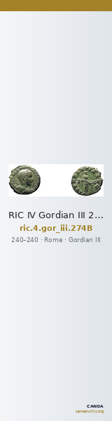 RIC IV Gordian III 274B — CANOA