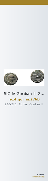 RIC IV Gordian III 276B — CANOA
