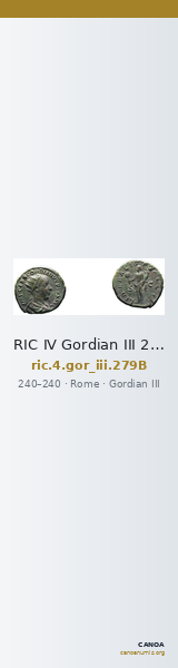 RIC IV Gordian III 279B — CANOA