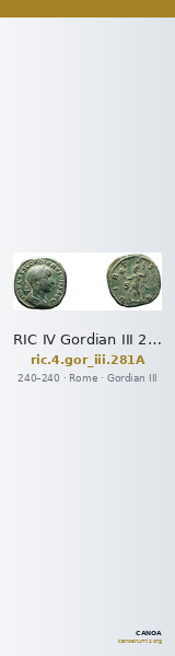 RIC IV Gordian III 281A — CANOA