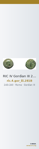 RIC IV Gordian III 281B — CANOA