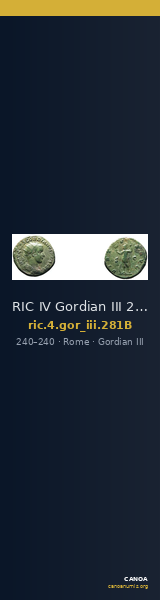 RIC IV Gordian III 281B — CANOA