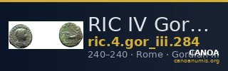 RIC IV Gordian III 284 — CANOA