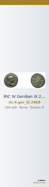 RIC IV Gordian III 286B — CANOA