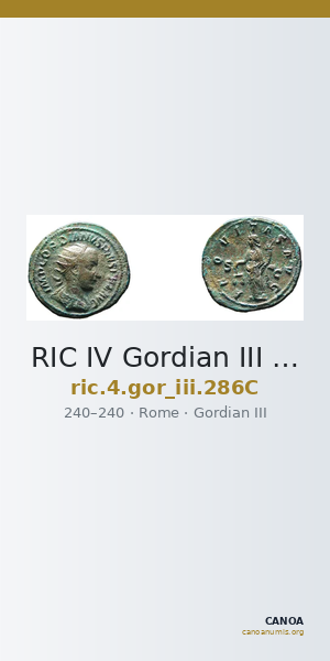 RIC IV Gordian III 286C — CANOA
