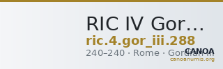 RIC IV Gordian III 288 — CANOA