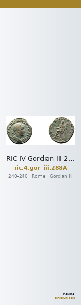RIC IV Gordian III 288A — CANOA