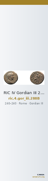 RIC IV Gordian III 288B — CANOA