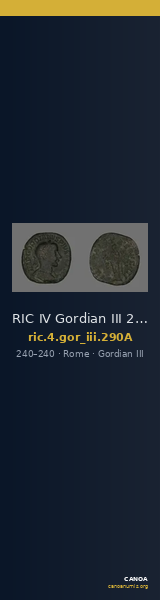 RIC IV Gordian III 290A — CANOA