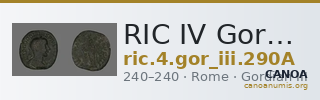 RIC IV Gordian III 290A — CANOA