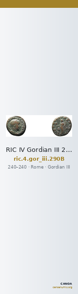 RIC IV Gordian III 290B — CANOA