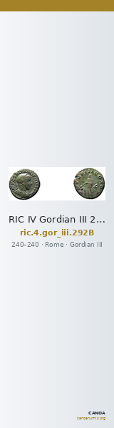 RIC IV Gordian III 292B — CANOA