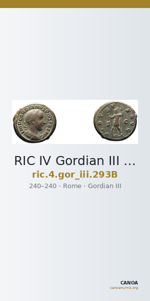 RIC IV Gordian III 293B — CANOA