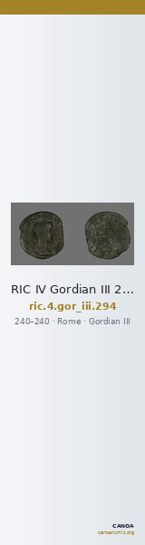 RIC IV Gordian III 294 — CANOA