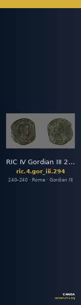 RIC IV Gordian III 294 — CANOA