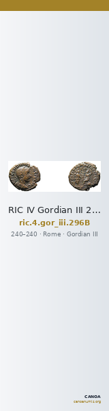 RIC IV Gordian III 296B — CANOA