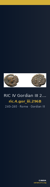 RIC IV Gordian III 296B — CANOA