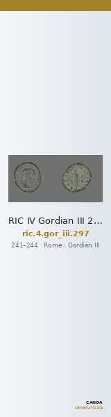 RIC IV Gordian III 297 — CANOA